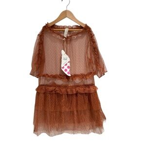 TIA CIBANI Elegant “Pumpkin - Samba” Kids Layering Dress - size 5/6